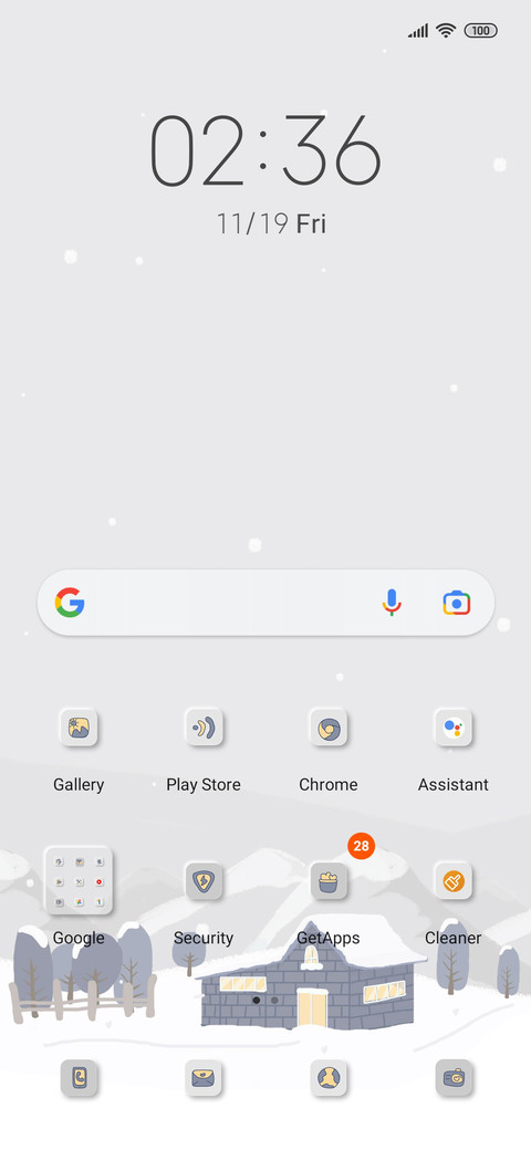 Simple winter screenshot
