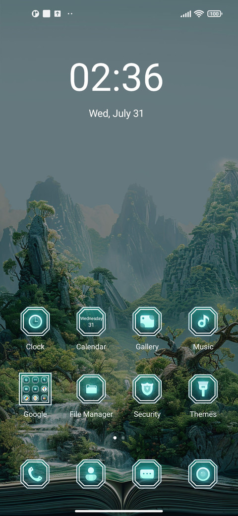 Landscape in Book screenshot