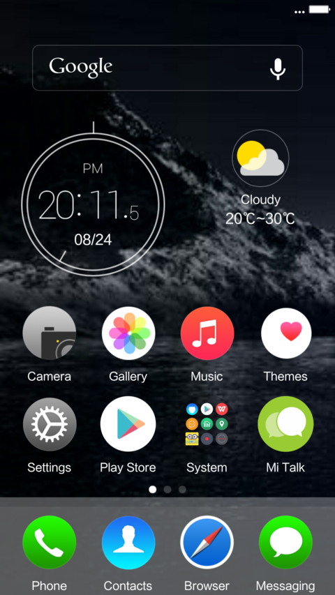iWATCH OS screenshot