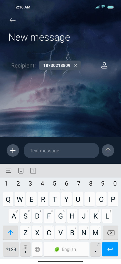 Storm starry sky screenshot