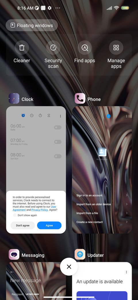 Liquid metal screenshot
