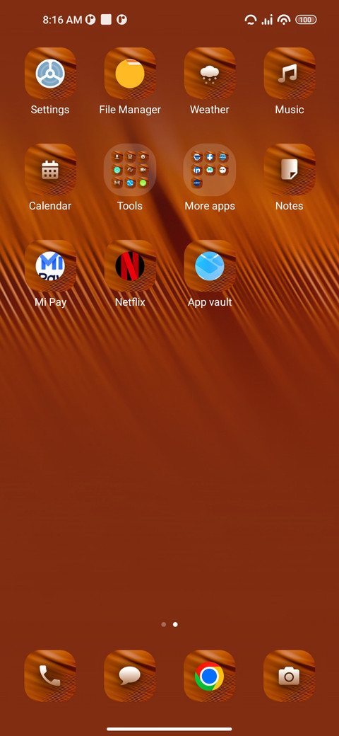 Metallic screenshot