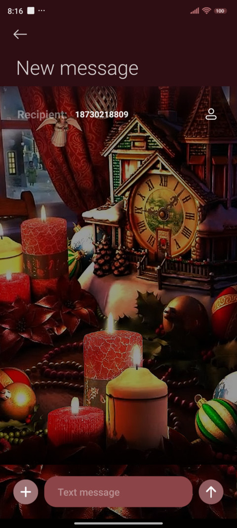 Christmas candle screenshot
