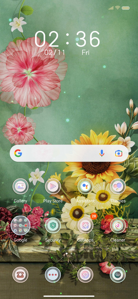 Spring flowers screenshot