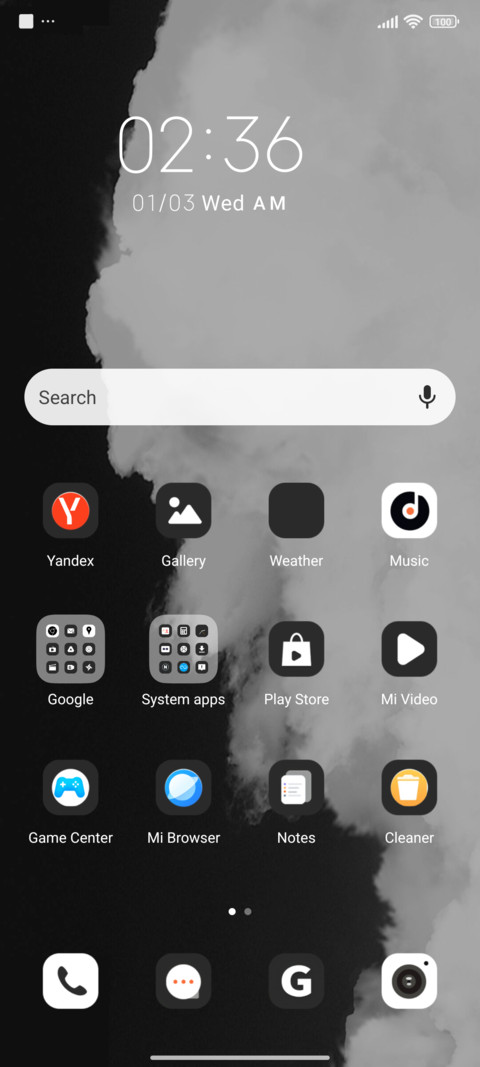 Dimly discernible screenshot