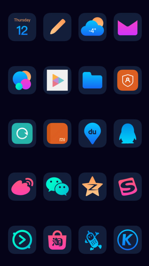 Dark-UI screenshot