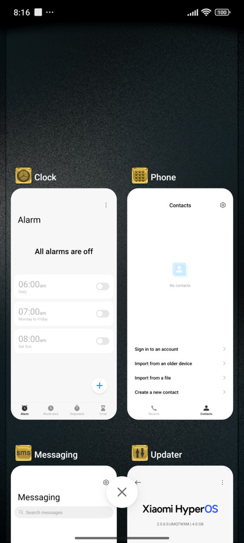 Golden icons screenshot