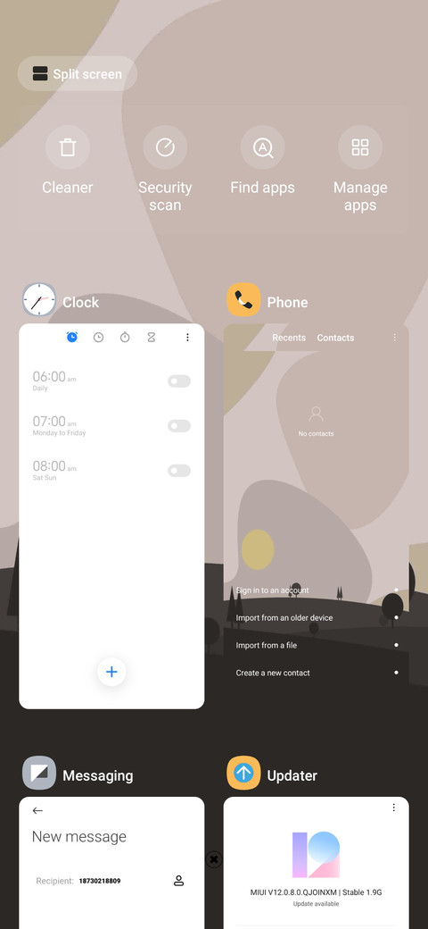 Time mapping screenshot