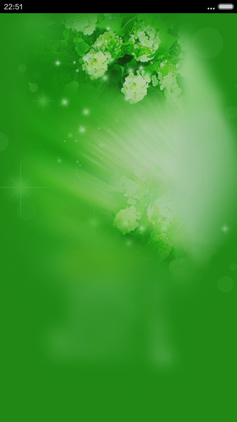 清新绿朦胧花 screenshot