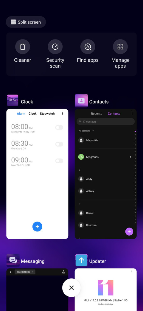 Space Purple  Dark  screenshot