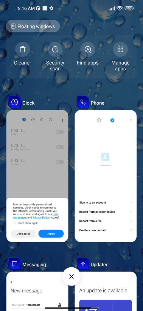Blue Simple screenshot