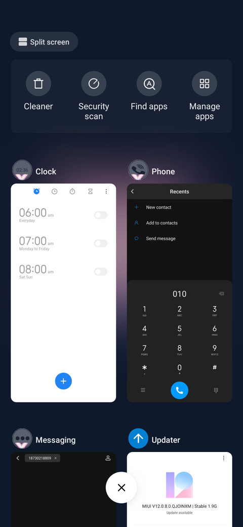 iOS X screenshot