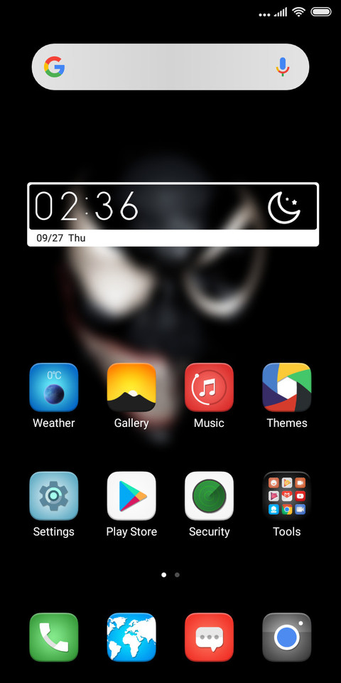 Resolution  screenshot