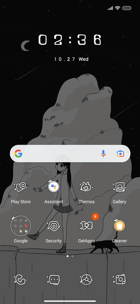 Night white screenshot