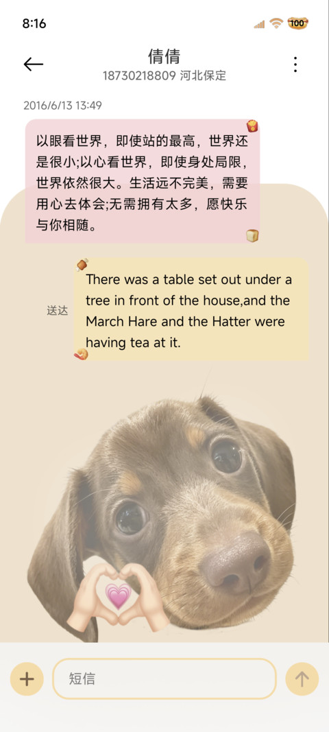 OS腊肠弹幕爱你老己 screenshot