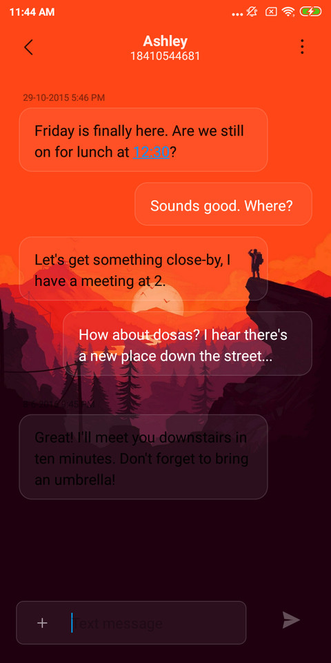 Dark Orange v10 screenshot