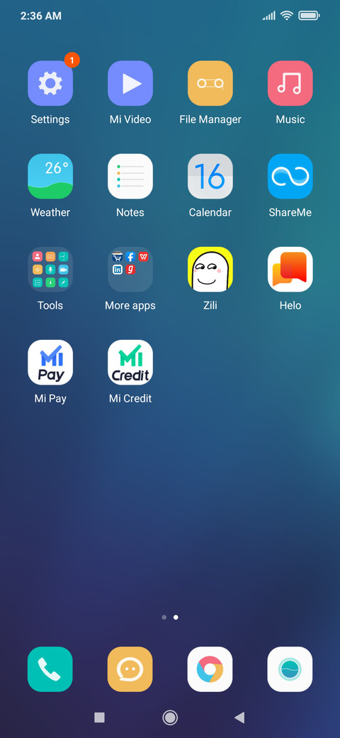Green simple screenshot