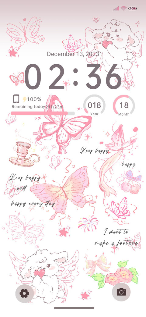 Romantic butterfly screenshot