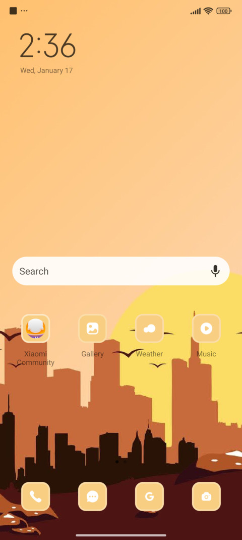 Sunrise screenshot