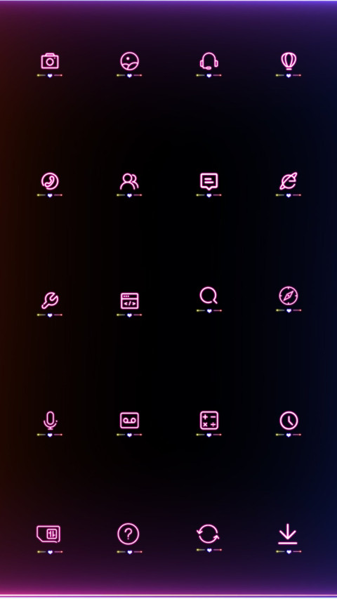炫酷锁屏 向你比心 screenshot