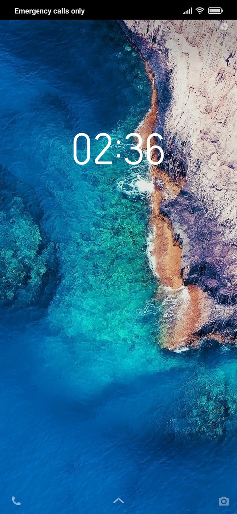 Water blue screenshot