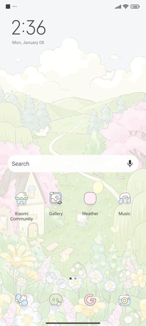 Spring garden screenshot