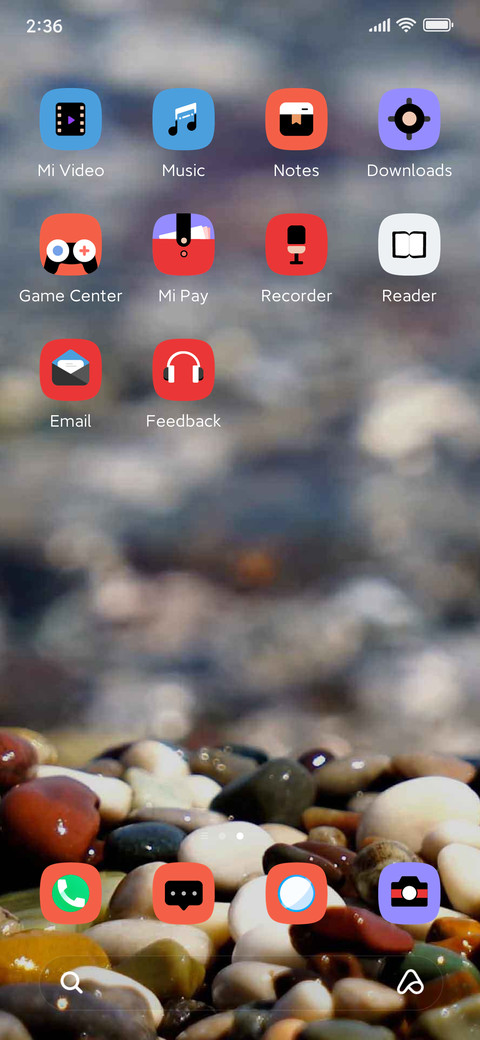 Seven colored screenshot