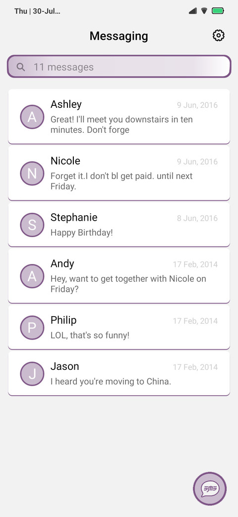 Purple White Rog Phone 3 screenshot
