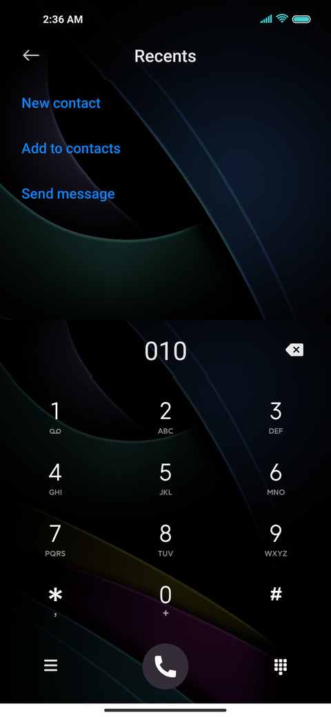 Simple color screenshot