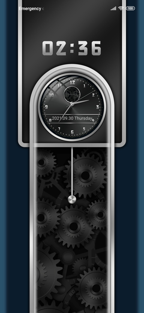 Silver clock screenshot