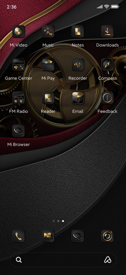 Luxury black gold screenshot
