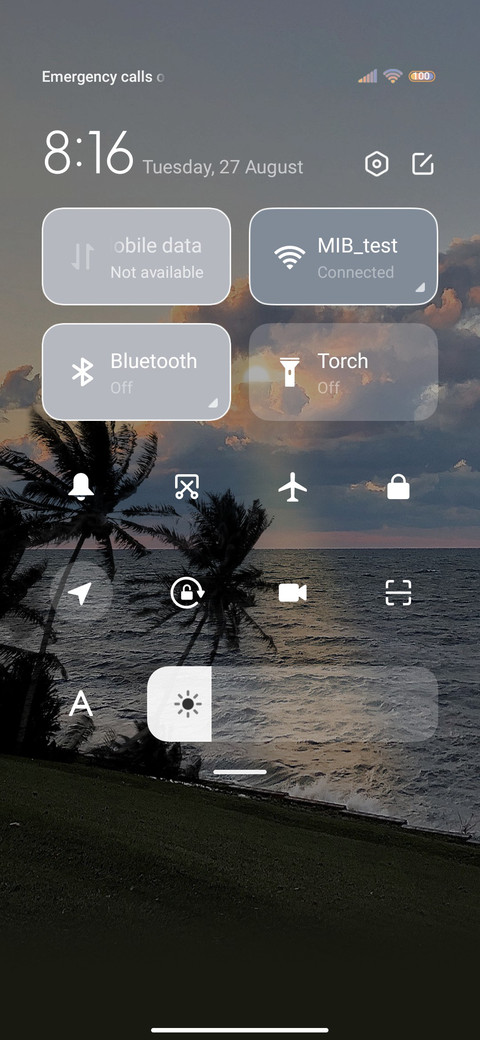 Sunset at sea screenshot