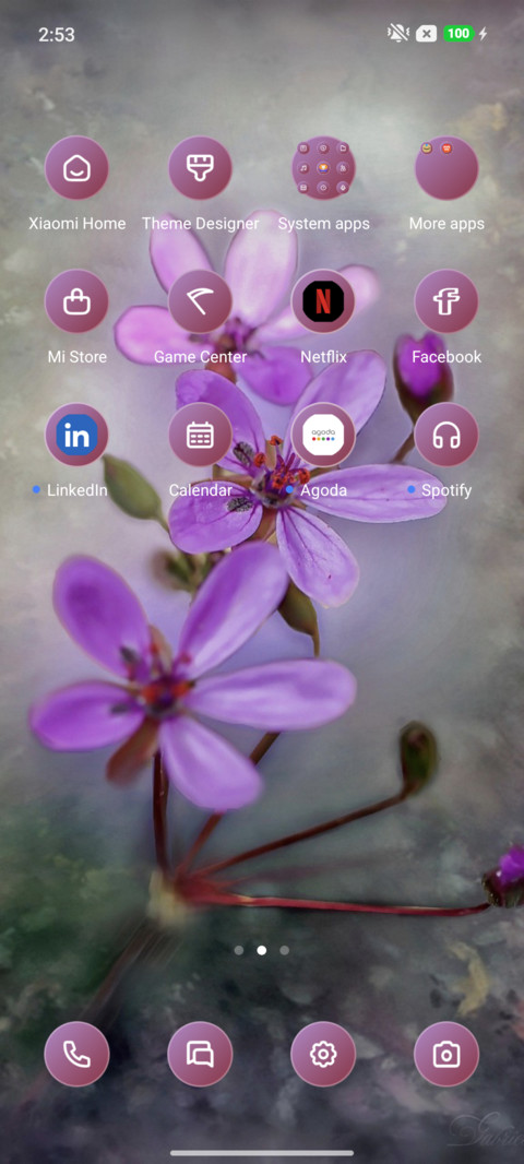 Violet Flower screenshot