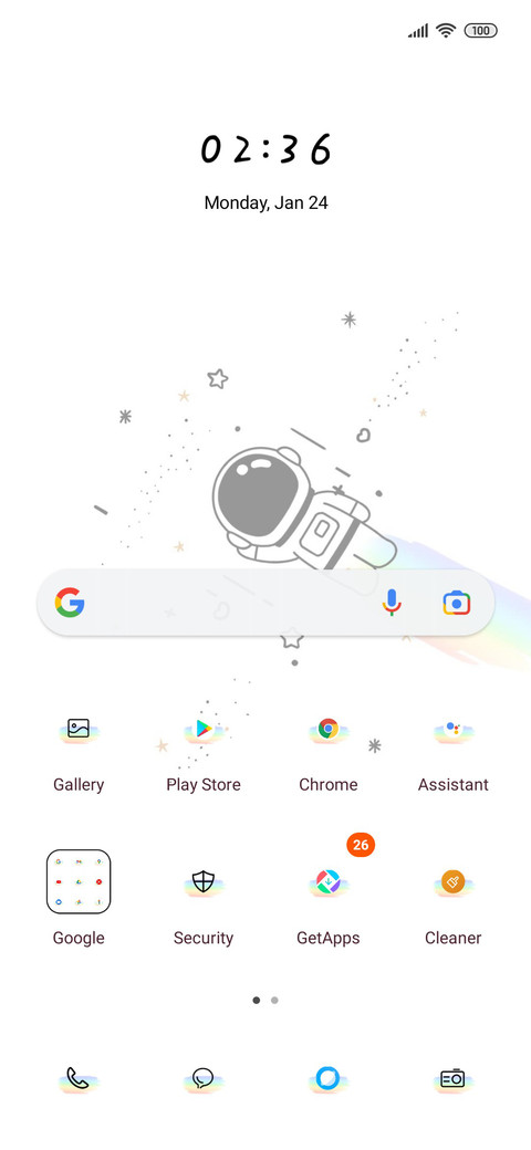 Simple astronaut screenshot