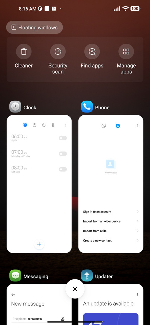 Sunrise screenshot