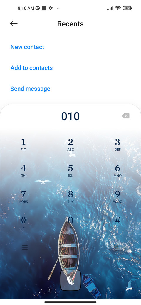 Blue sea screenshot