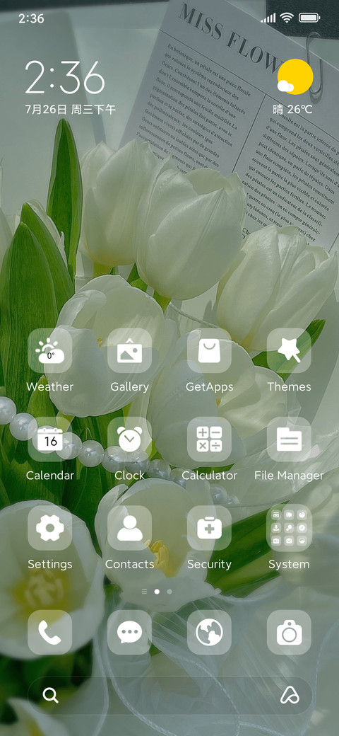Tulips in spring screenshot