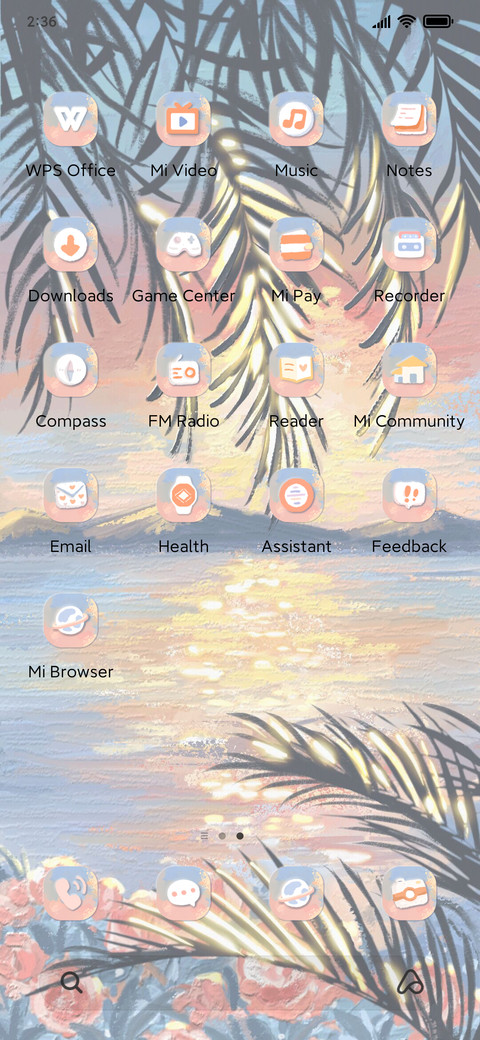 Sunset coast screenshot