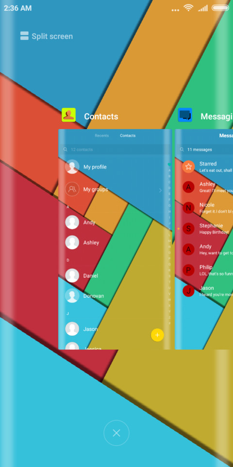 Colour screenshot