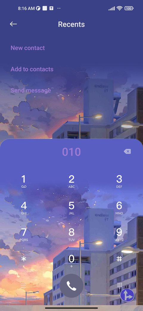 White anime world screenshot