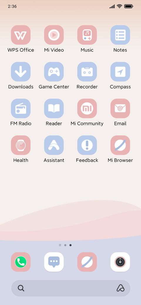 Plain color block screenshot