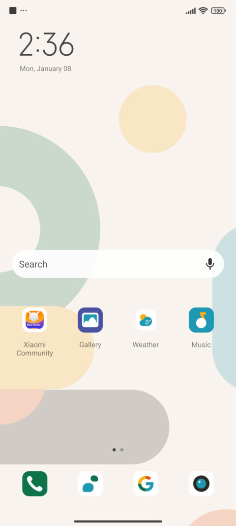Geometric dot screenshot