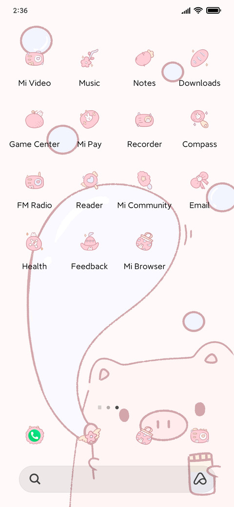 Pink pig-cute screenshot