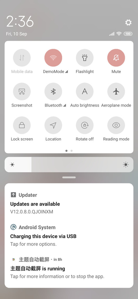 Flower on screenshot