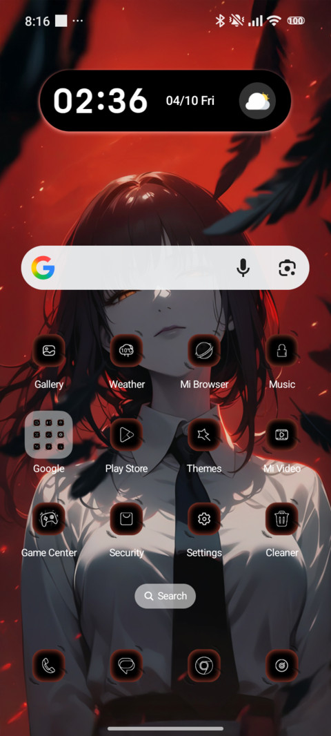 Red anime screenshot