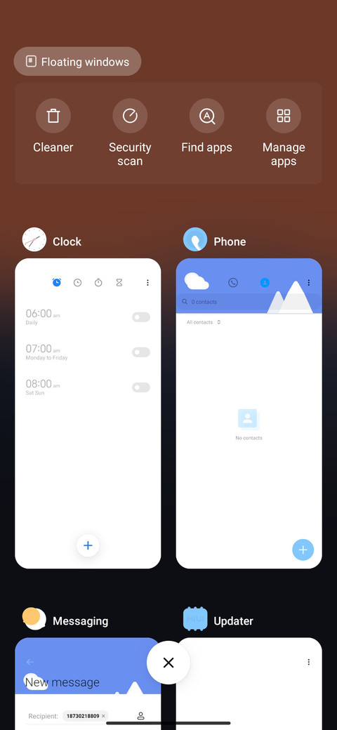 Minimal X screenshot