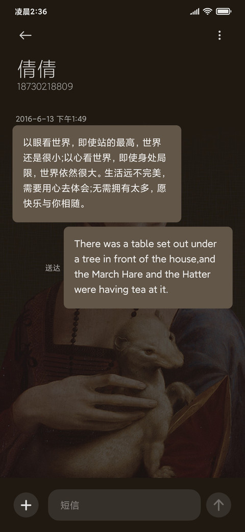 名画 抱貂女郎 screenshot