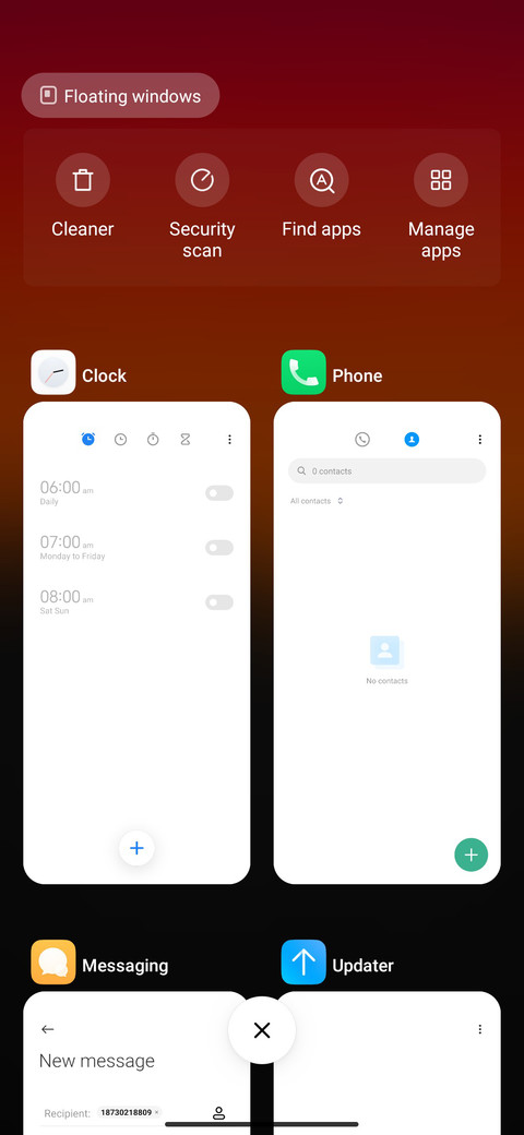 Orange screenshot