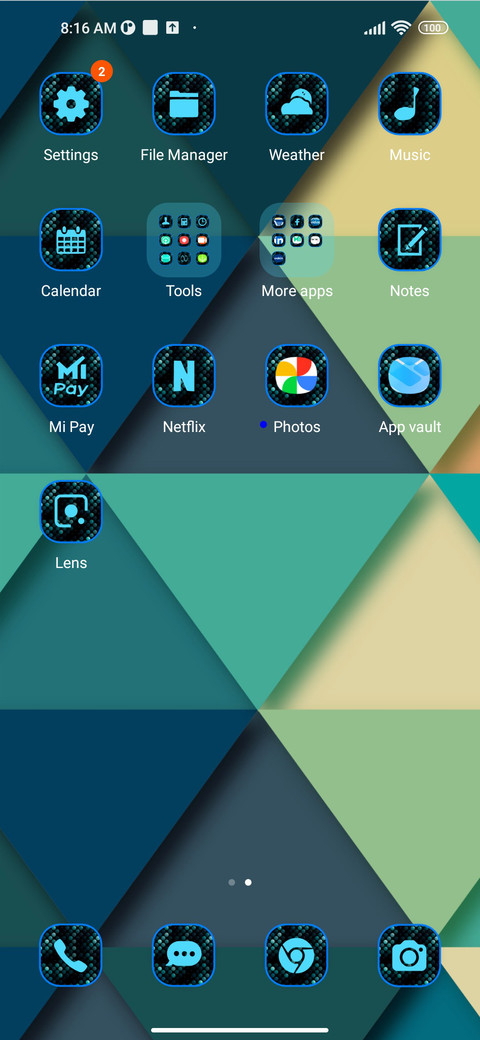 abstract triangle screenshot