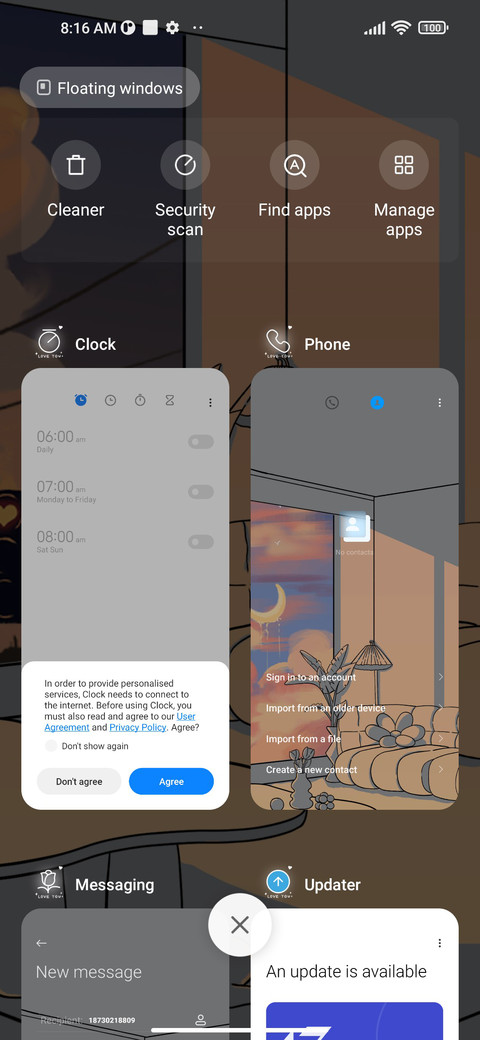Light landscape screenshot